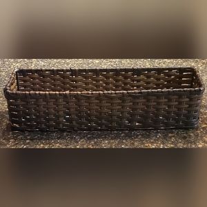 Faux Wicker Basket/Storage Container